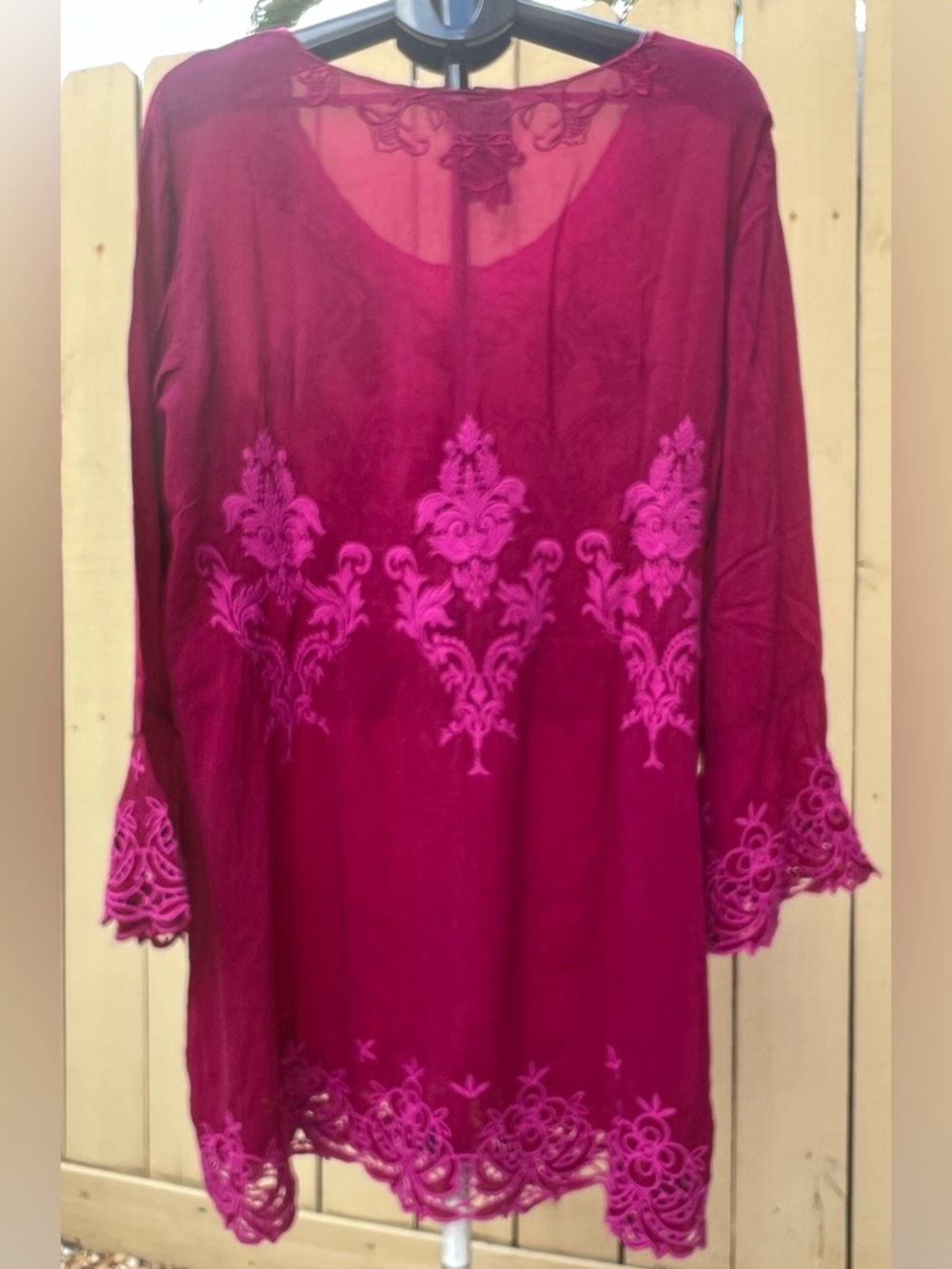 Johnny Was Embroidered Tunic Top Size L - Excellent Condition - Picture 8 of 10